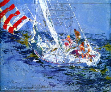 Nantucket Sailing 1980 Limited Edition Print - LeRoy Neiman Nantucket Sailing 1980 Limited Edition Print - LeRoy Neiman