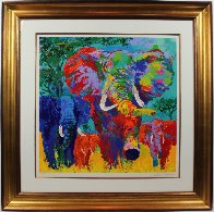 Elephant Charge 1999 Limited Edition Print by LeRoy Neiman - 1 Elephant Charge 1999 Limited Edition Print by LeRoy Neiman - 1