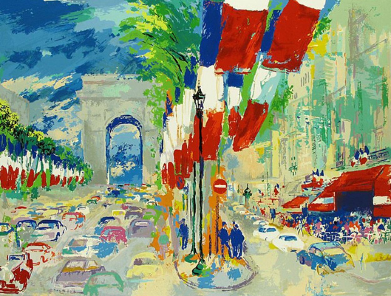 July 14th (From the Paris Suite) 1995 Limited Edition Print by LeRoy Neiman