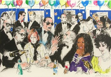 Celebrity Night At Spagos 1980 Limited Edition Print - LeRoy Neiman