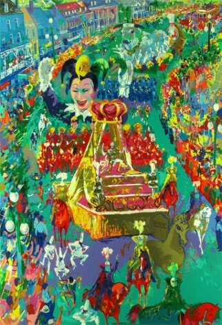 Mardi Gras Parade - New Orleans, Louisiana,  2002 Limited Edition Print - LeRoy Neiman