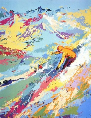 Alpine Skiing Limited Edition Print - LeRoy Neiman