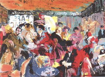 Cafe Rive Gauche 1991 Limited Edition Print - LeRoy Neiman Cafe Rive Gauche 1991 Limited Edition Print - LeRoy Neiman