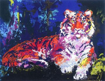 Caspian Tiger 1986 Limited Edition Print - LeRoy Neiman Caspian Tiger 1986 Limited Edition Print - LeRoy Neiman