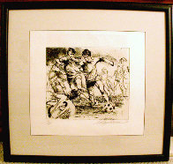 Eaux Fortes etching suite: Soccer Players 1980 Limited Edition Print by LeRoy Neiman - 1 Eaux Fortes etching suite: Soccer Players 1980 Limited Edition Print by LeRoy Neiman - 1