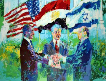 White House Signing of the Egyptian Israeli Peace Treaty 1980 HS by Carter Limited Edition Print - LeRoy Neiman White House Signing of the Egyptian Israeli Peace Treaty 1980 HS by Carter Limited Edition Print - LeRoy Neiman
