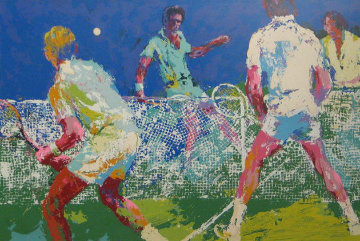 Men's Doubles 1974 Limited Edition Print - LeRoy Neiman Men's Doubles 1974 Limited Edition Print - LeRoy Neiman