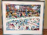 Slapshot 1974 - Hockey Limited Edition Print by LeRoy Neiman - 1