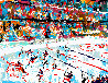 Slapshot 1974 - Hockey Limited Edition Print by LeRoy Neiman - 0