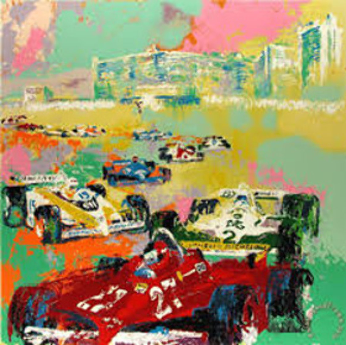 Caesars’ Palace Grand Prix 1986 Limited Edition Print by LeRoy Neiman
