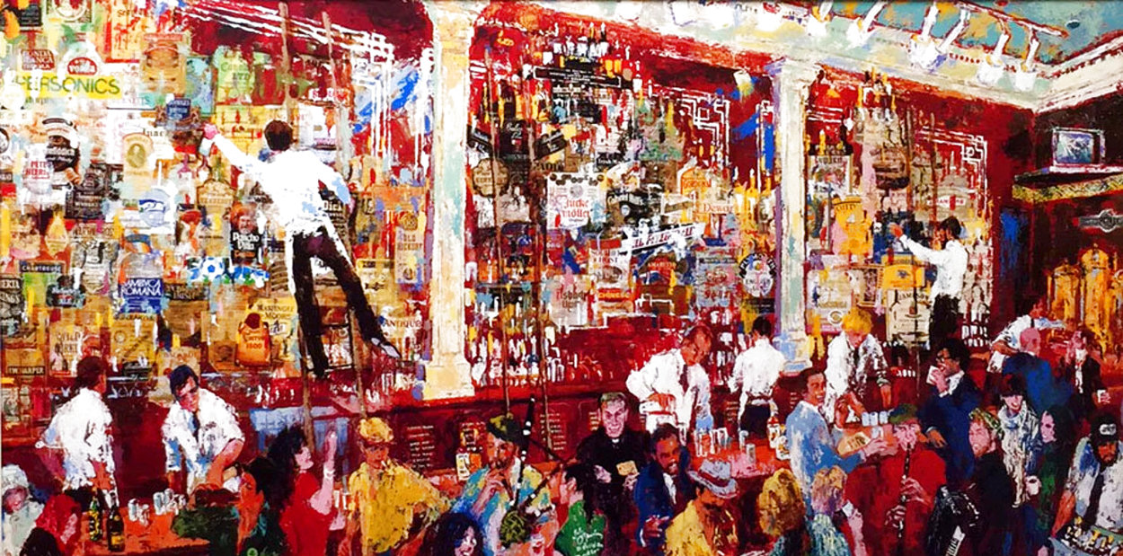 F.X. McRory's Whiskey Bar 1980 Huge Limited Edition Print by LeRoy Neiman