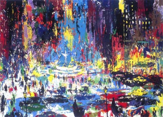 LeROY NEIMAN Post Card THE PLAZA SQUARE 