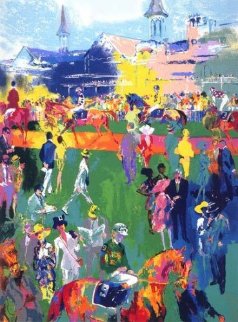 Derby Day Paddock 1997 Limited Edition Print - LeRoy Neiman