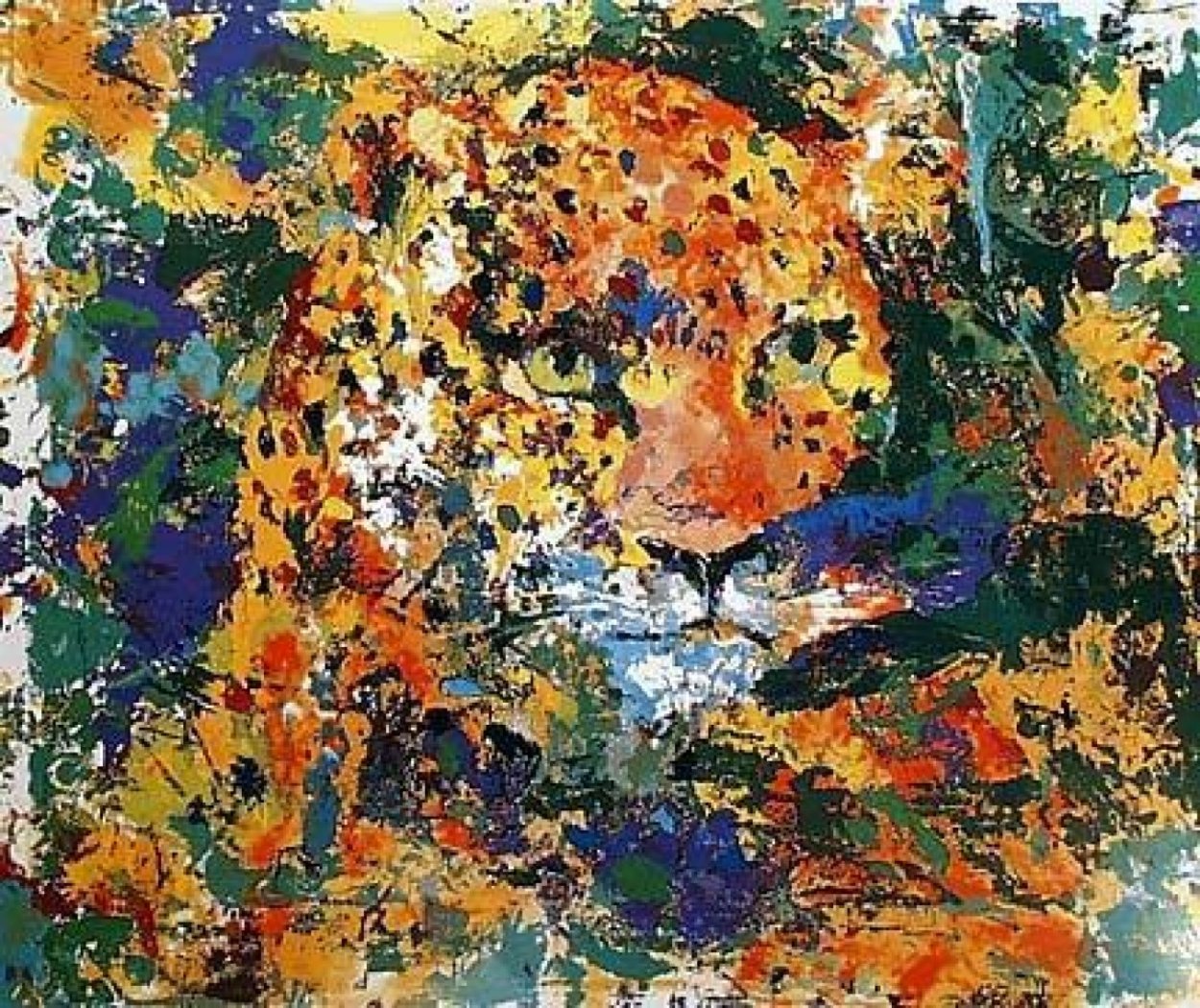 Portrait of the Leopard 1997 Limited Edition Print by LeRoy Neiman