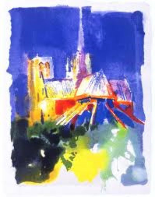 Notre Dame, From The Paris Suite 1994 Limited Edition Print by LeRoy Neiman