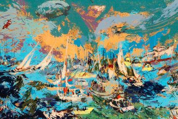 Spectator's Fleet - America's Cup 1978 Limited Edition Print - LeRoy Neiman Spectator's Fleet - America's Cup 1978 Limited Edition Print - LeRoy Neiman