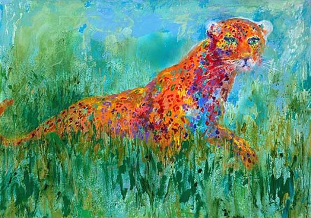 Prowling Leopard 2003 Limited Edition Print by LeRoy Neiman