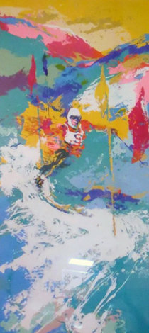 Downhill Skier 1973 - Skiing Limited Edition Print - LeRoy Neiman