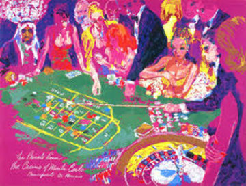 Salle Privee - Monte Carlo 1988 Limited Edition Print - LeRoy Neiman Salle Privee - Monte Carlo 1988 Limited Edition Print - LeRoy Neiman