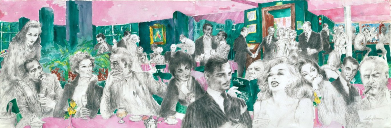 Polo Lounge 1989 Limited Edition Print by LeRoy Neiman Polo Lounge 1989 Limited Edition Print by LeRoy Neiman