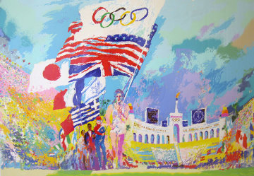 Opening Ceremonies PP 1984 Limited Edition Print - LeRoy Neiman