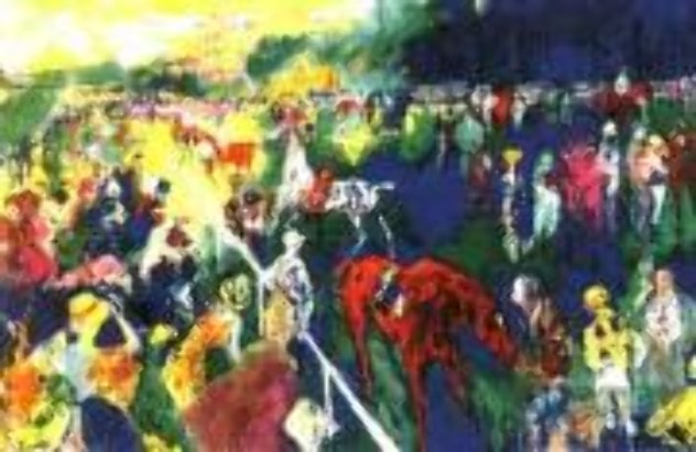 Paddock at Chantilly AP 1992 Limited Edition Print by LeRoy Neiman