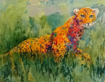 Prowling Leopard 2003 Limited Edition Print - LeRoy Neiman