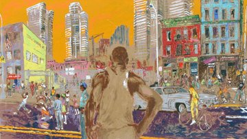 Harlem Streets 1982 Limited Edition Print - LeRoy Neiman Harlem Streets 1982 Limited Edition Print - LeRoy Neiman