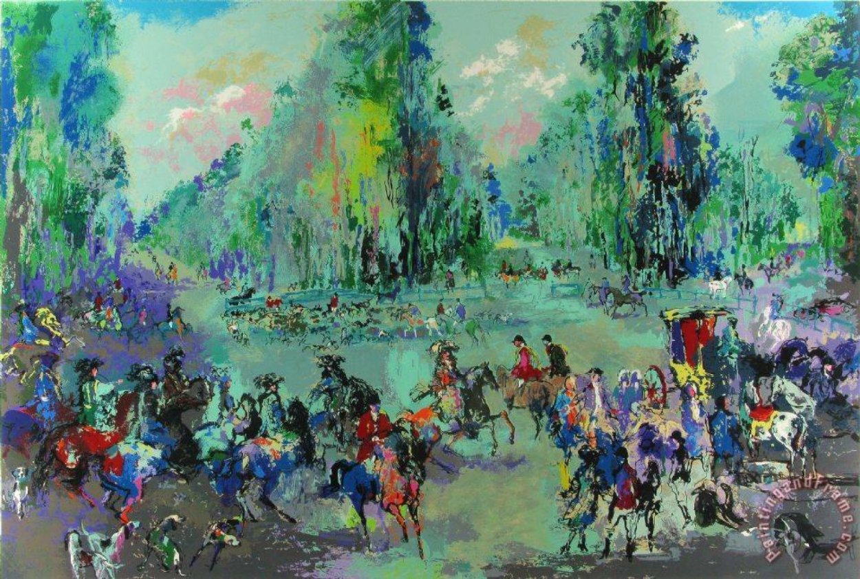 Hunt Rendezvous (Homage to Oudry) 1992 Limited Edition Print by LeRoy Neiman