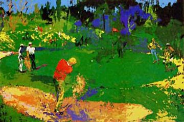 Golf Threesome 1978 Limited Edition Print - LeRoy Neiman Golf Threesome 1978 Limited Edition Print - LeRoy Neiman