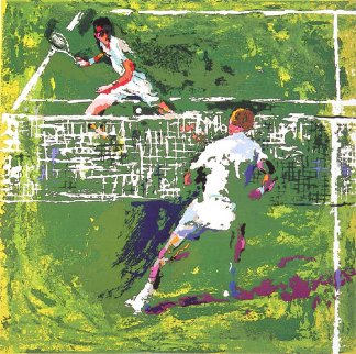 Tennis Players 1971 Limited Edition Print - LeRoy Neiman Tennis Players 1971 Limited Edition Print - LeRoy Neiman