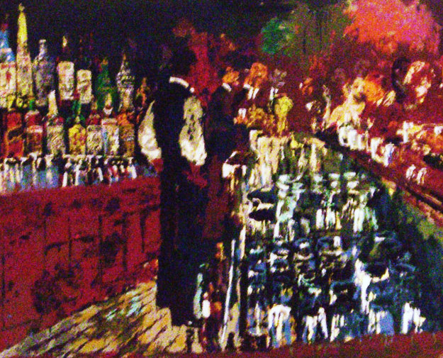 Chicago Key Club Bar 1989 (Playboy) Limited Edition Print by LeRoy Neiman Chicago Key Club Bar 1989 (Playboy) Limited Edition Print by LeRoy Neiman