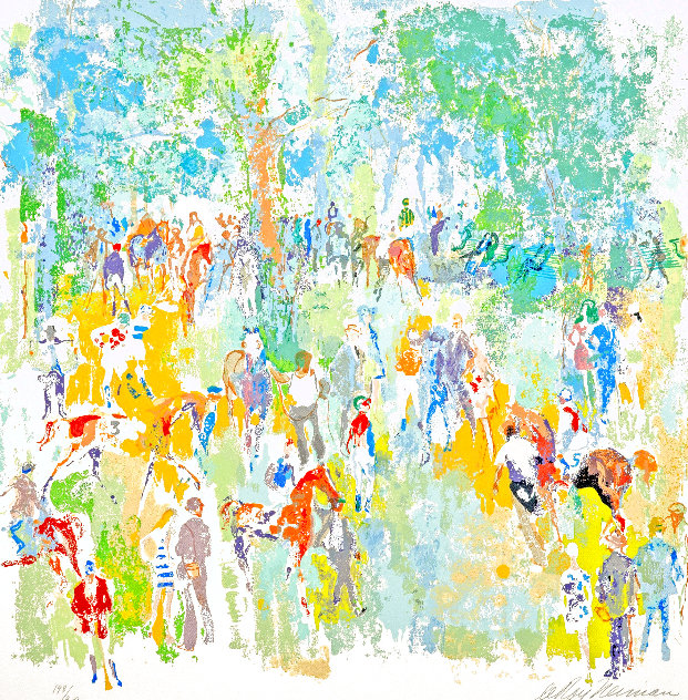 Paddock 1972 Limited Edition Print by LeRoy Neiman