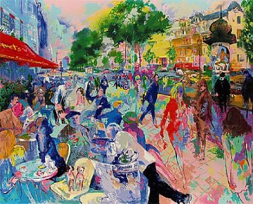 Fouquet's 1993 Limited Edition Print - LeRoy Neiman Fouquet's 1993 Limited Edition Print - LeRoy Neiman