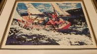 North Seas Sailing  AP 1981 Limited Edition Print by LeRoy Neiman - 1