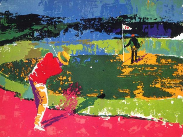 Chipping on 1972 Sam Snead Limited Edition Print by LeRoy Neiman Chipping on 1972 Sam Snead Limited Edition Print by LeRoy Neiman