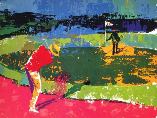 Chipping on 1972 - Sam Snead - Golf by LeRoy Neiman