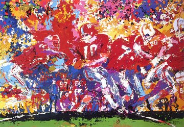 Alabama Handoff AP 1974 Limited Edition Print - LeRoy Neiman Alabama Handoff AP 1974 Limited Edition Print - LeRoy Neiman