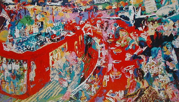 Bar at 21 AP 1974 Limited Edition Print - LeRoy Neiman Bar at 21 AP 1974 Limited Edition Print - LeRoy Neiman