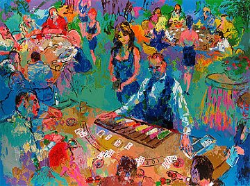 High Stakes Blackjack 2008 Limited Edition Print - LeRoy Neiman High Stakes Blackjack 2008 Limited Edition Print - LeRoy Neiman