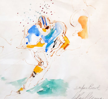 Super Bowl 1973 Larry Csonka Watercolor 29x32 Watercolor - LeRoy Neiman Super Bowl 1973 Larry Csonka Watercolor 29x32 Watercolor - LeRoy Neiman