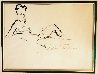Reclining Woman Drawing 1959 26x30 Drawing by LeRoy Neiman - 3