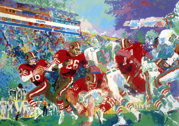 Post Season Football Classic 1985 Limited Edition Print by LeRoy Neiman Post Season Football Classic 1985 Limited Edition Print by LeRoy Neiman
