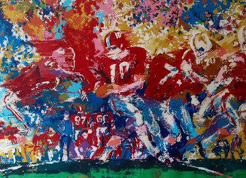 Alabama Handoff 1974 Limited Edition Print - LeRoy Neiman Alabama Handoff 1974 Limited Edition Print - LeRoy Neiman
