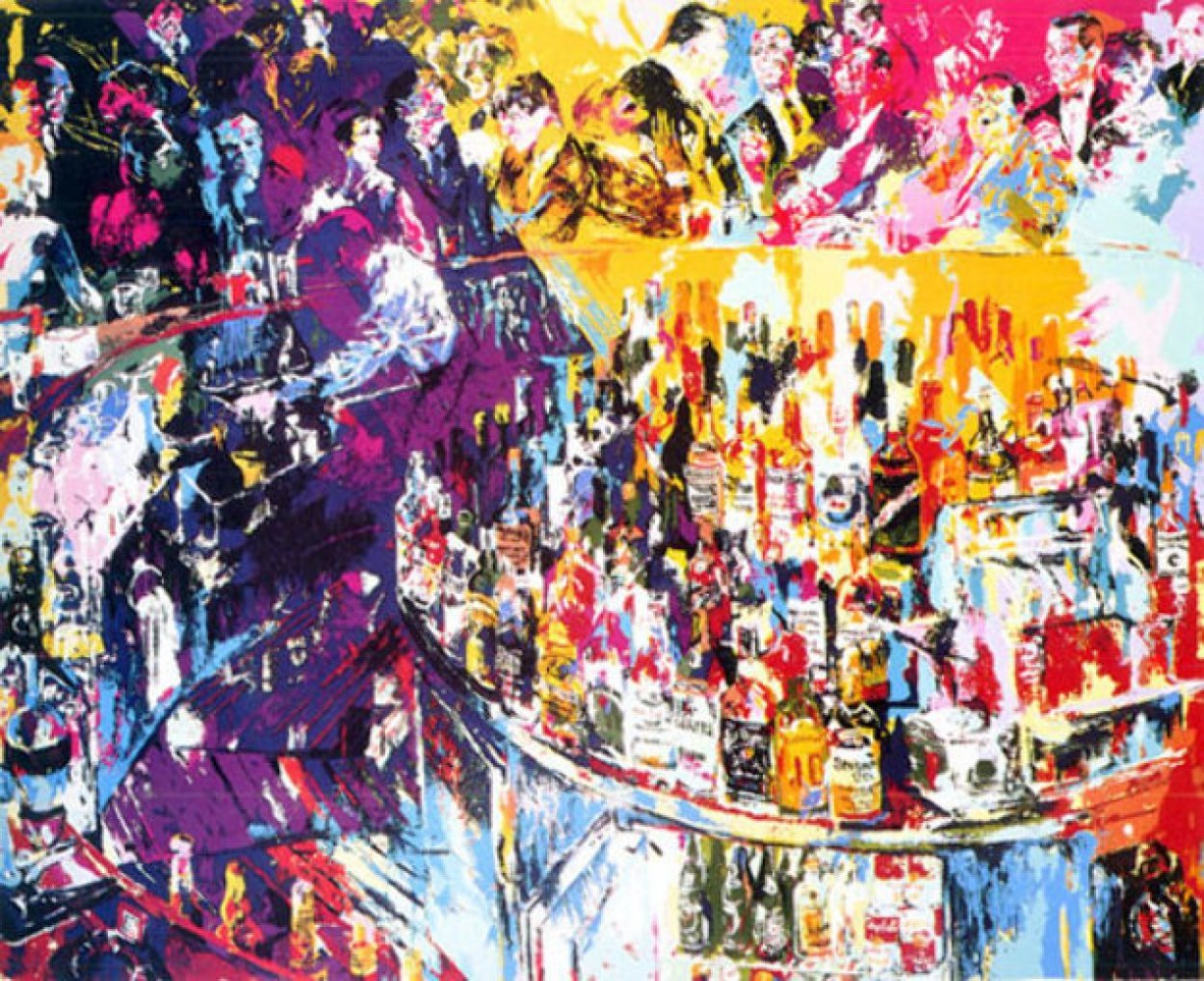 Toots Shor Bar AP 1975 Limited Edition Print by LeRoy Neiman