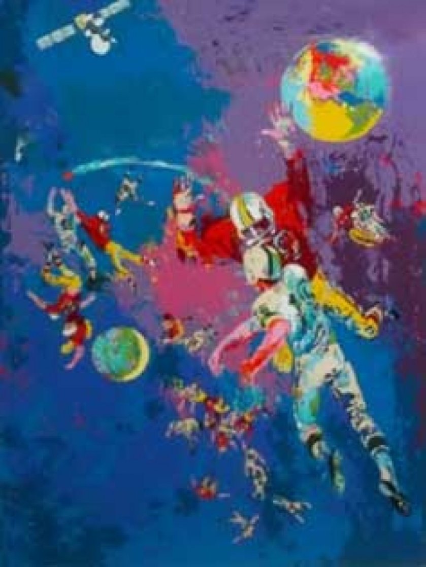 Satellite Football Limited Edition Print by LeRoy Neiman