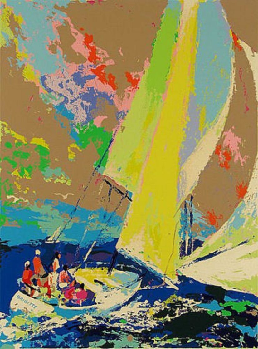 Normandy Sailing 1980 Limited Edition Print by LeRoy Neiman Normandy Sailing 1980 Limited Edition Print by LeRoy Neiman