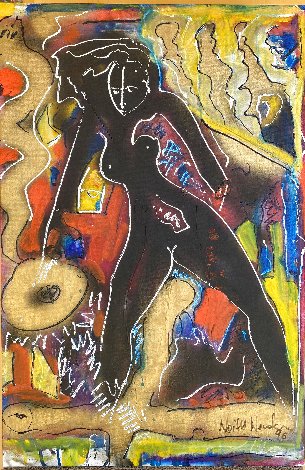 A New Eve 1996 28x19 Original Painting - Neith Nevelson