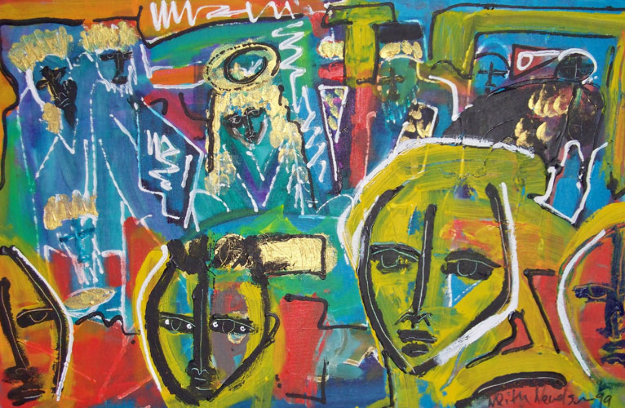 Untitled Painting 1999 18x26 by Neith Nevelson - For Sale on Art