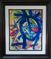 Colorful Face 2014 20x16 Original Painting by Neith Nevelson - 1 Colorful Face 2014 20x16 Original Painting by Neith Nevelson - 1